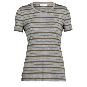 Icebreaker Women's Merino Wool Cool-Lite T-shirt Wave Stripe Size M
